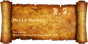 Meila Hermia névjegykártya
